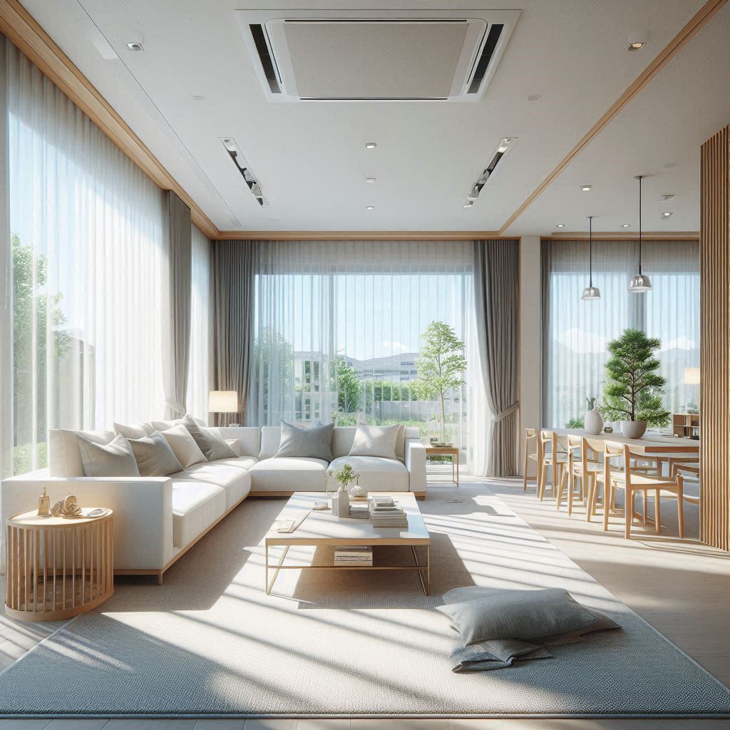 전기세 절약을 위해 자연광을 활용하는 한국 가정의 모습