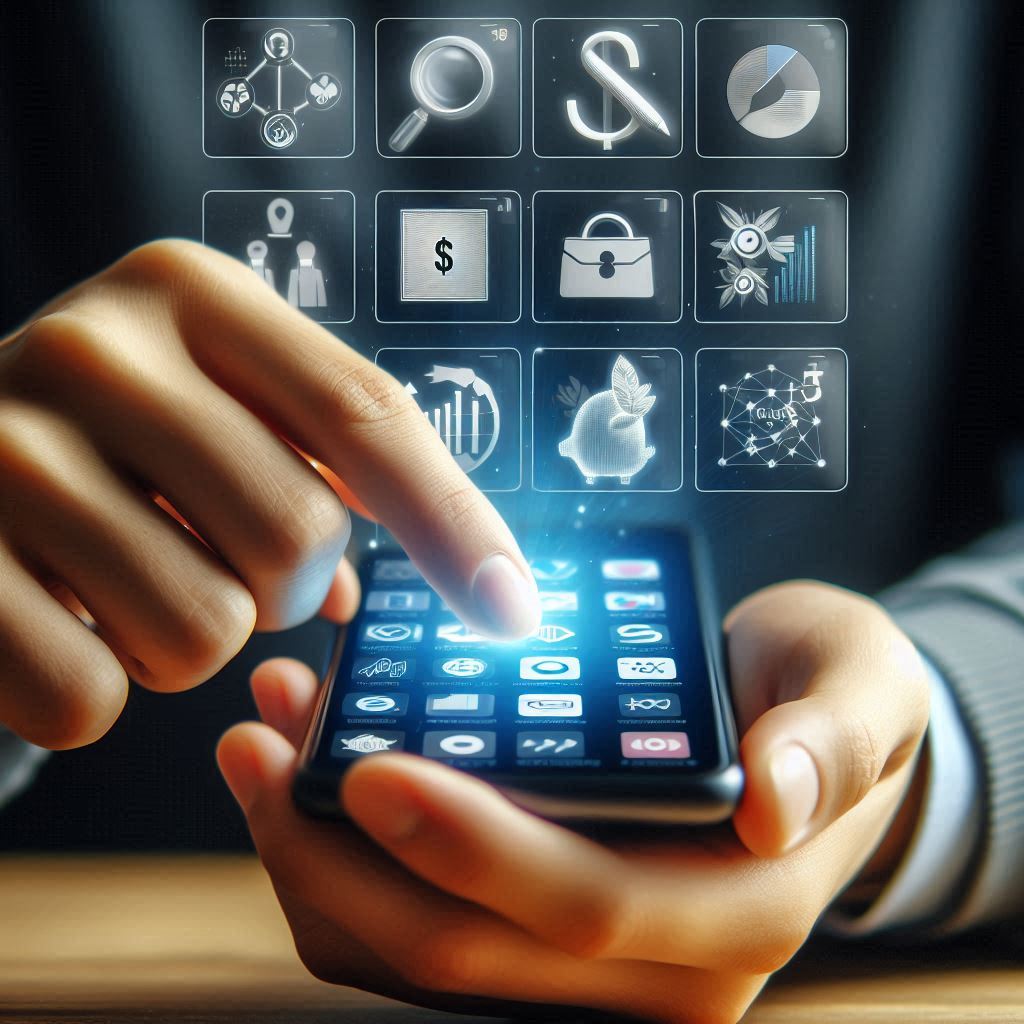 모바일 뱅킹 앱을 통해 고금리 적금 상품을 검색하는 모습