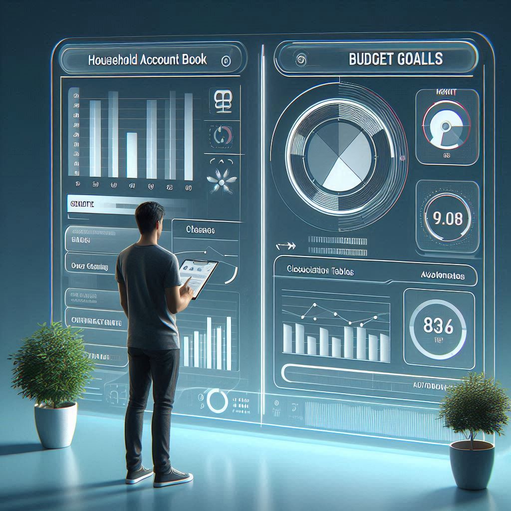 자동화된 가계부 대시보드 시각화 예시